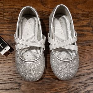 Tahari silver toddler shoes ballet flats size 6